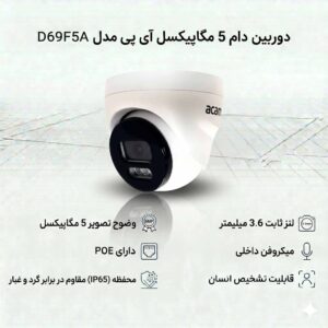 دوربین دام 5 مگاپیکسل آی پی مدل D69F5A
