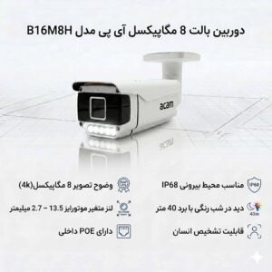 دوربین بالت 8 مگاپیکسل آی پی مدل B16M8H