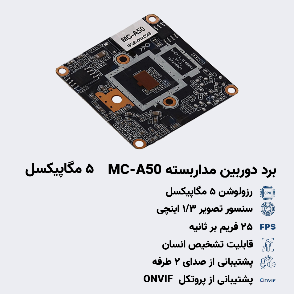 برد 5 مگاپیکسل A50 مدل MC-A50